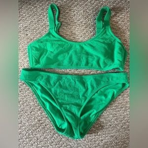 NWOT xhilaration green bikini